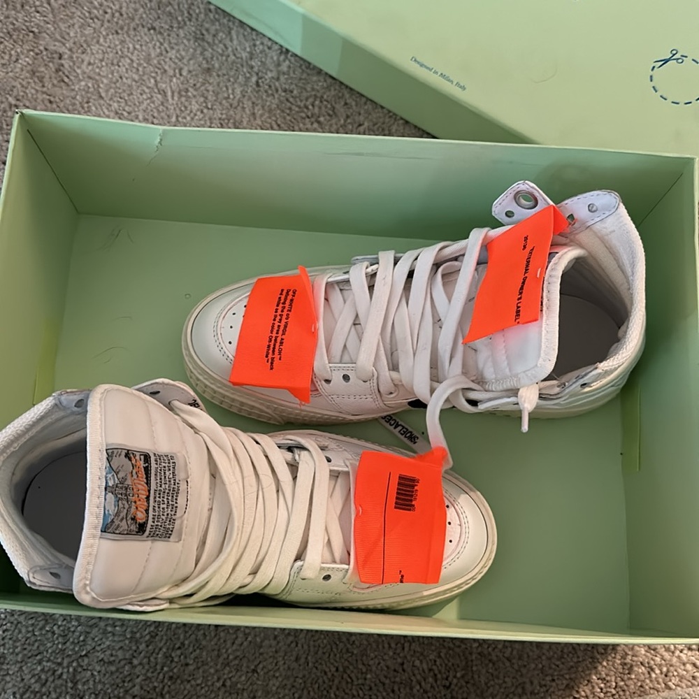 Women’s Off-White size 36 3.0 off court high top sneakers - Picture 10 of 11